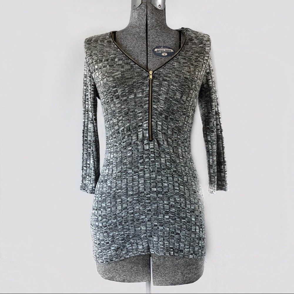 Long sleeve zipper down front shirt